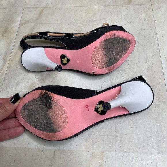 Black Vintage Harajuku Lovers Pumps - Picture 8 of 8